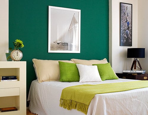 Bienvenido a la tienda de papel pintado y telas para decoración|Ventajas de tener el color verde en las paredes