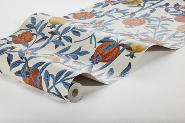 Papel pintado de frutas multicolor de ramas azules Gocken Jobs Granatäpple 1960 - Imagen 4