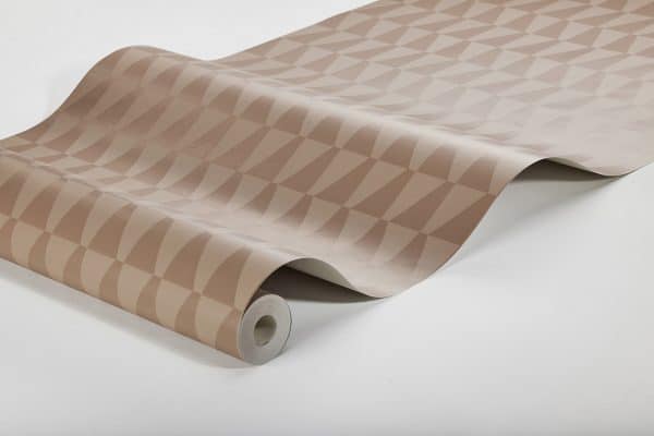 Papel pintado geométrico color rosa Arne Jacobsen Trapez 1994 - Imagen 3