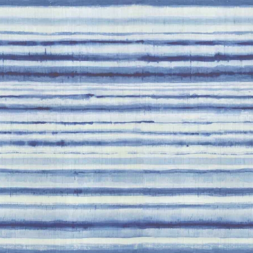 Mural de papel pintado abstracto de color azul Habotai Stripe 6886