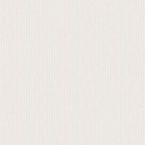 Papel pintado estilo rayas en gris claro sobre fondo blanco Harvest Stripe 6850