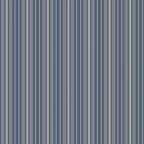 Papel pintado estilo rayas en color azul y gris Noble Stripe 6884