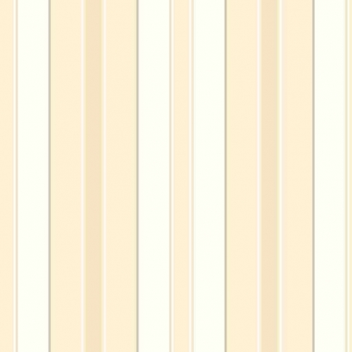 Papel pintado estilo rayas en color blanco, amarillo y oro Stockholm Stripe 6879