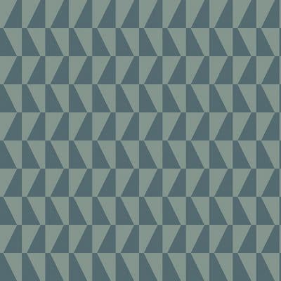 Papel pintado geométrico color azul Arne Jacobsen Trapez 1995