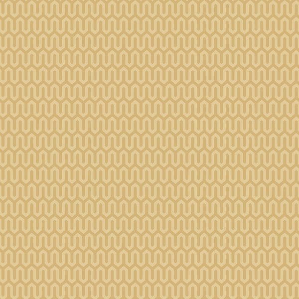 Papel pintado geométrico color amarillo Arne Jacobsen Ypsilon 1988
