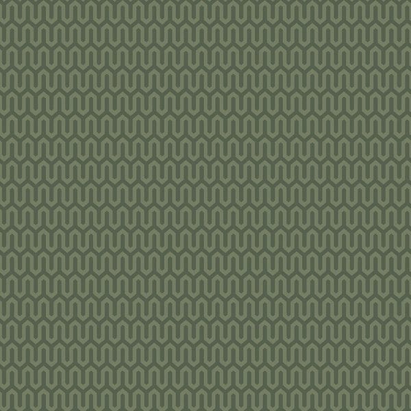 Papel pintado geométrico color verde Arne Jacobsen Ypsilon 1989