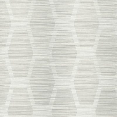 Papel pintado geométrico color gris sobre fondo gris claro Congas CY1572