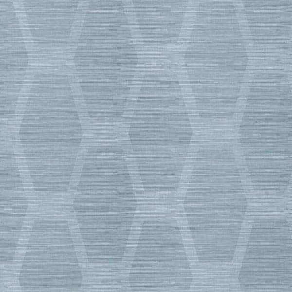 Papel pintado geométrico color azul sobre fondo azul claro Congas CY1576