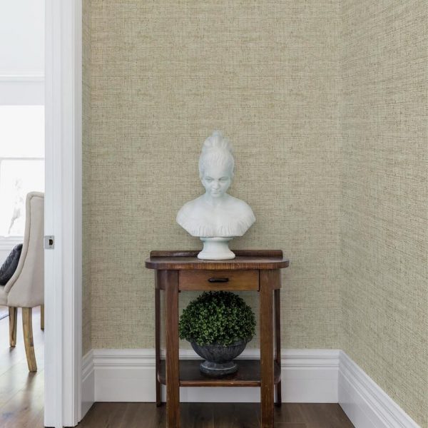 Papel pintado liso color beige Papyrus Weave CY1556 - Imagen 3