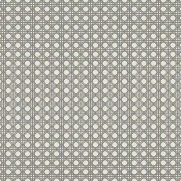 Papel pintado estilo dibujo pequeño color gris oscuro Rattan Overlay Lattice CY1523