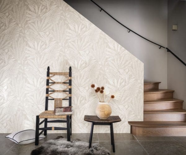 Papel pintado de estilo hojas en color naranja Aloes 75183682 - Imagen 4