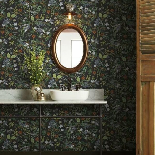 Papel pintado estilo estampado floral multicolor Juniper Forest RI5166 - Imagen 3