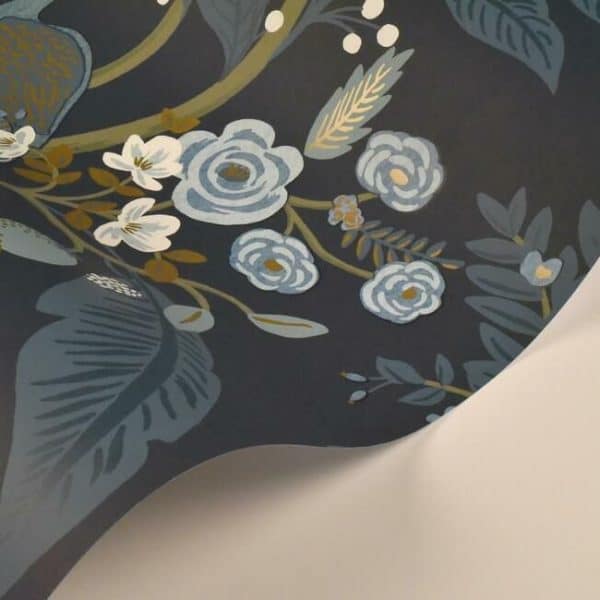 Papel pintado estilo aves en tonos azules Peacock RI5172 - Imagen 4