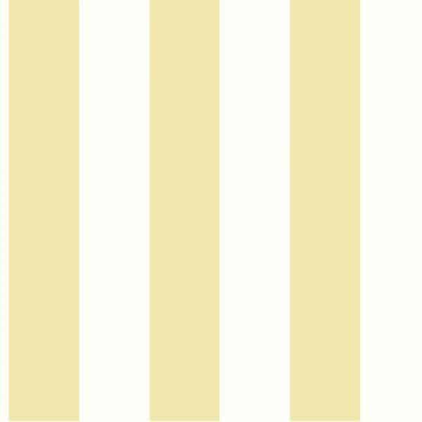 Papel pintado de estilo rayas en color amarillo 3" SA9178