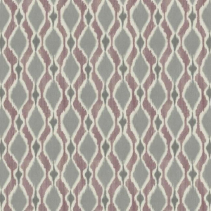 Papel pintado de estilo dibujo pequeño de dibujos de rombos en color gris y rayas púrpura Dyed Ogee SP1428