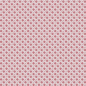 Papel pintado de estilo dibujo pequeño de rombos y líneas en color rojo Polaris SP1473