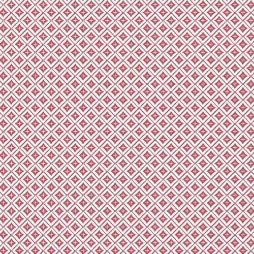 Papel pintado de estilo dibujo pequeño de rombos y líneas en color rojo Polaris SP1473