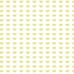 Papel pintado de estilo frutas con dibujos de rodajas de limón en color amarillo Citrus Party SP1514