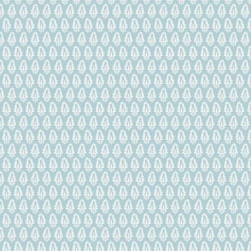 Papel pintado de estilo dibujo pequeño en blanco sobre fondo azul Mehndi SP1524