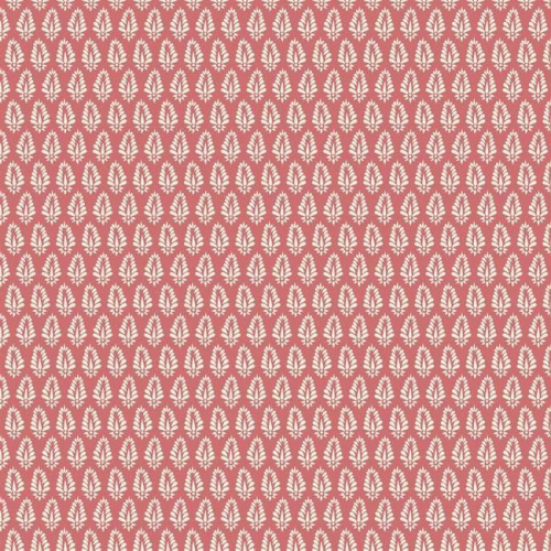 Papel pintado de estilo dibujo pequeño en blanco sobre fondo rojo Mehndi SP1525