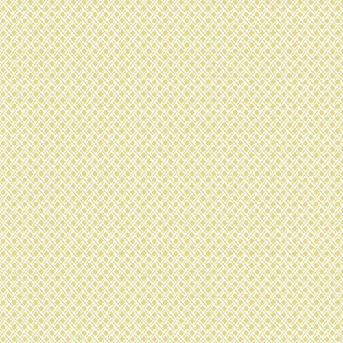 Papel pintado de estilo dibujo pequeño rombos y rayas en color amarillo Wicker Weave SP1529