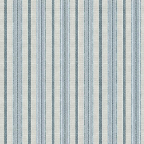 Papel pintado rayas azul vintage y gris - 53 cm x 10,05 m - ESTAhome