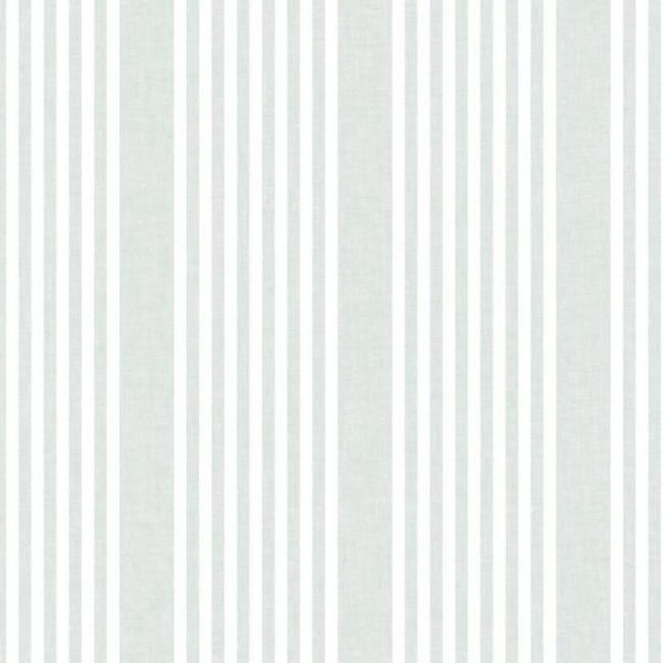 Papel pintado de estilo rayas en color verde French Linen SR1583