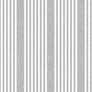 Papel pintado de estilo rayas en color blanco y gris French Linen SR1586