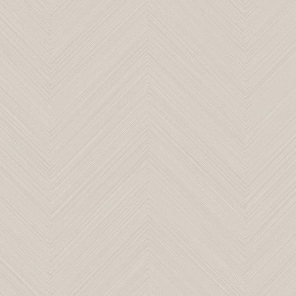 Papel pintado de estilo zig zag en color beige Swept Chevron SR1597
