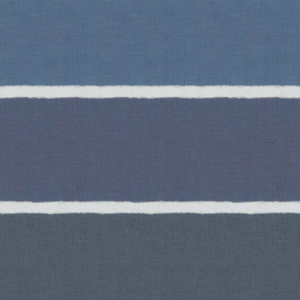 Papel pintado estilo rayas anchas rayas en tonos azules Kanoko W7554-01