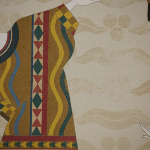 Papel pintado estilo oriental en multicolor Bucco WP70171