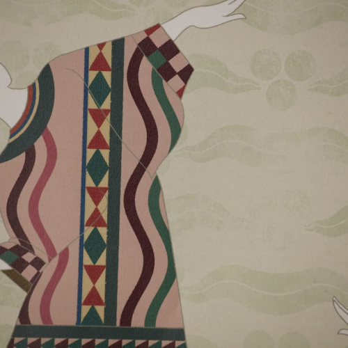 Papel pintado estilo oriental en multicolor Bucco WP70172