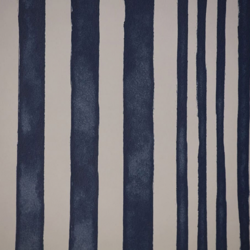 Papel pintado estilo rayas en color azul Maia WP70132