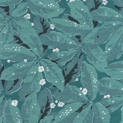 Papel pintado estilo hojas en color turquesa Greenery 85796472