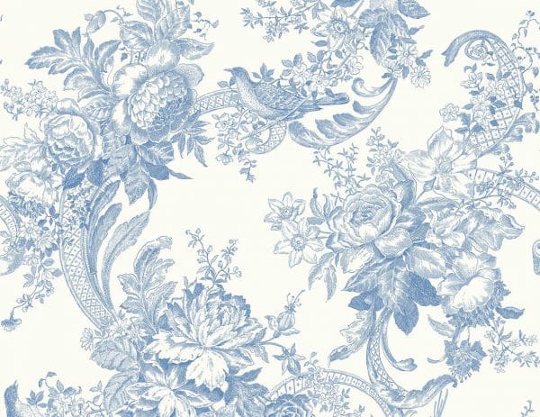 Estilo papel pintado Toile de jouy