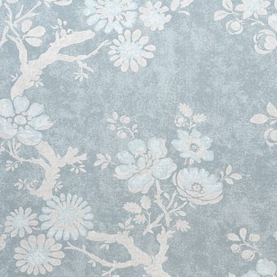 Tela de estilo floral estampado en color azul Claudette F910815