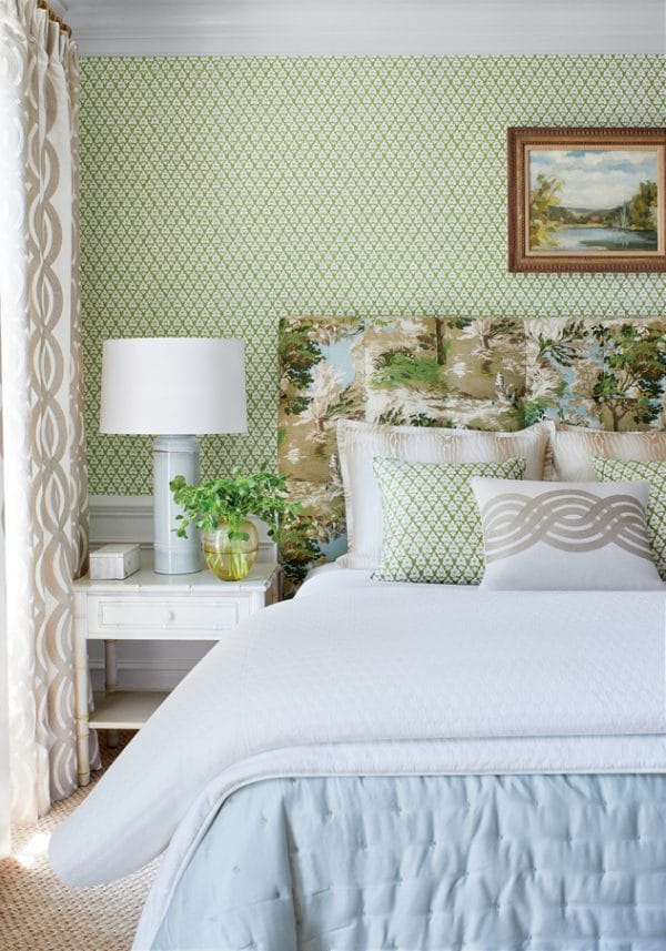 Tela de estilo escenas en tonos de color azul y gris Lincoln Toile F910869 - Imagen 5