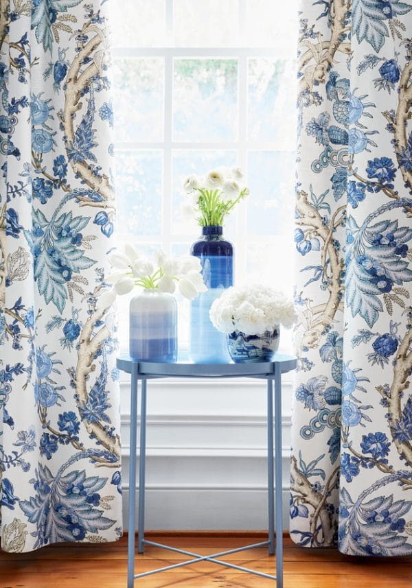 Tela de estilo floral estampado en color marrón Chatelain F910843 - Imagen 5