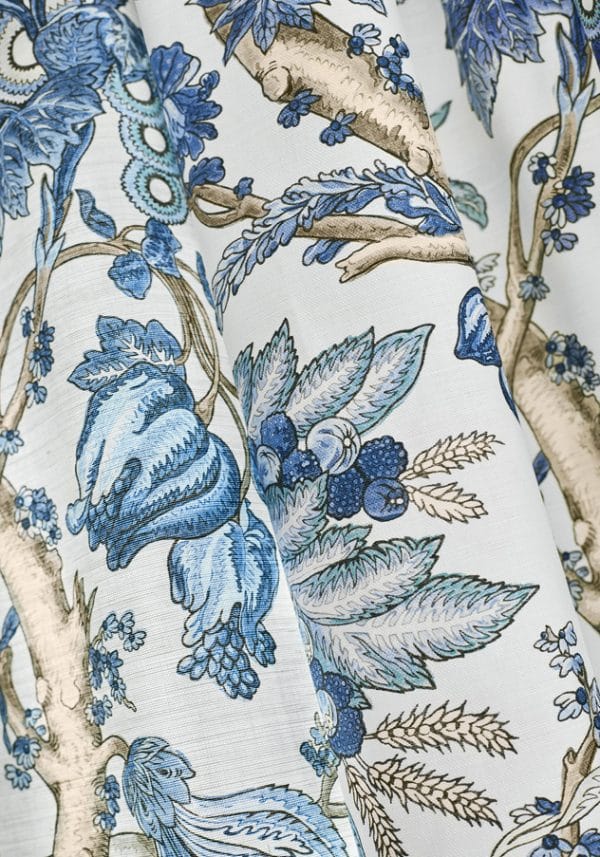 Tela de estilo floral estampado en color marrón Chatelain F910843 - Imagen 4