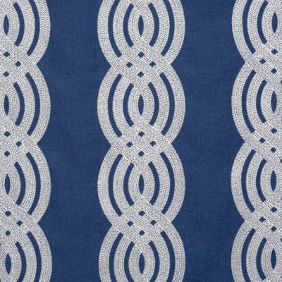 Tela de estilo estampado varios en color azul Braid Embroidery W710802