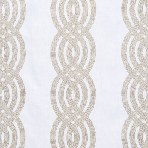 Tela de estilo estampado varios en color beige Braid Embroidery W710804