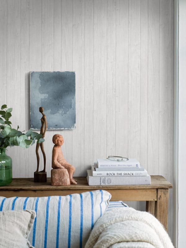 Papel pintado de estilo acabados naturales en color gris claro Driftwood 8866 - Imagen 3