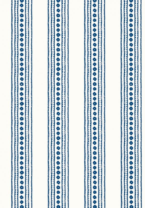 Papel pintado de estilo rayas en color azul marino New Haven Stripe T10608