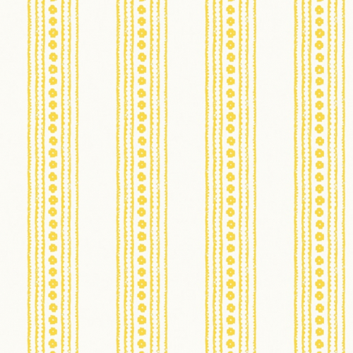 Papel pintado de estilo rayas en color amarillo New Haven Stripe T10610