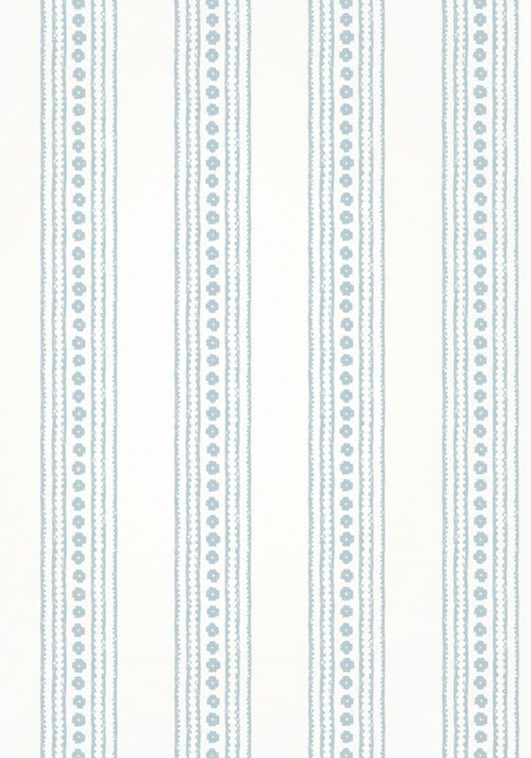 Papel pintado de estilo rayas en color azul claro New Haven Stripe T10612