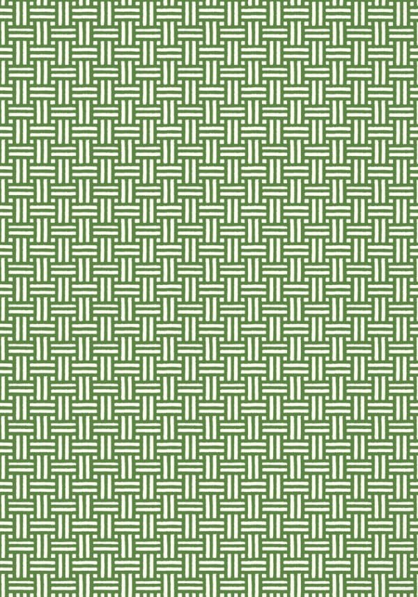 Papel pintado de dibujo pequeño en color verde Piermont T10620