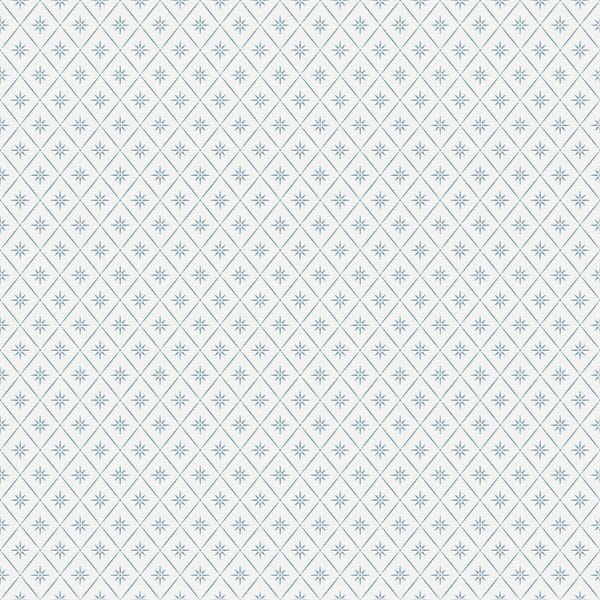 Papel pintado de estilo dibujo pequeño en color azul Windrose 8863