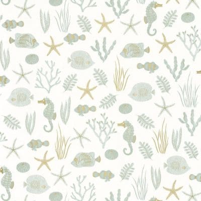 Papel pintado de corales color verde Selfish 102807070