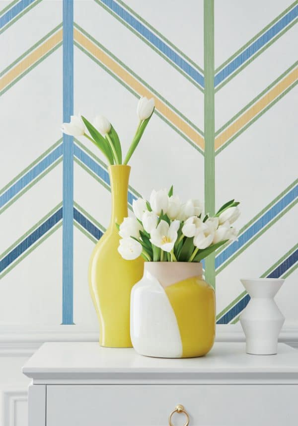 Papel pintado de zig zag en multicolor Ventura T14357 - Imagen 4