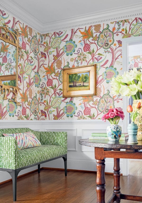 Papel pintado de estampado floral en multicolor Windsor T14301 - Imagen 5